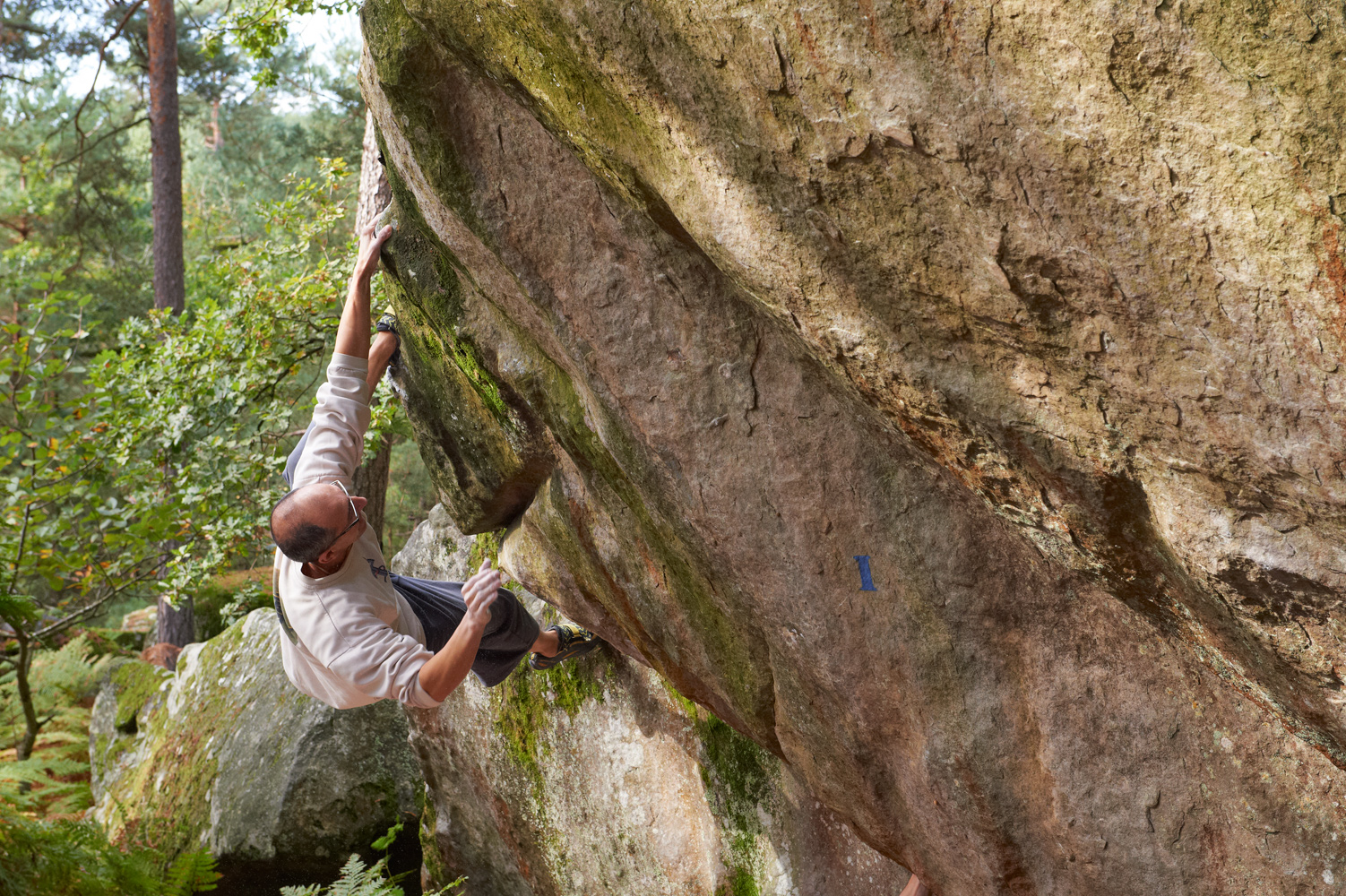 Escalade de bloc à Fontainebleau
