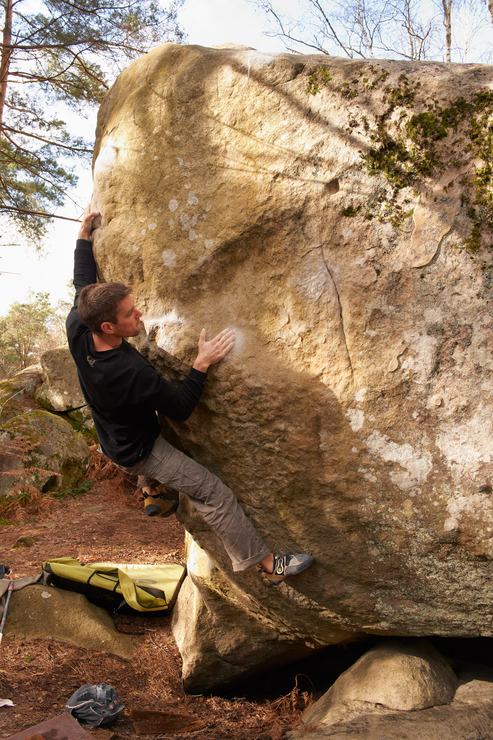 Escalade de bloc à Fontainebleau