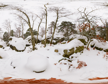 Miniature Fontainebleau hiver